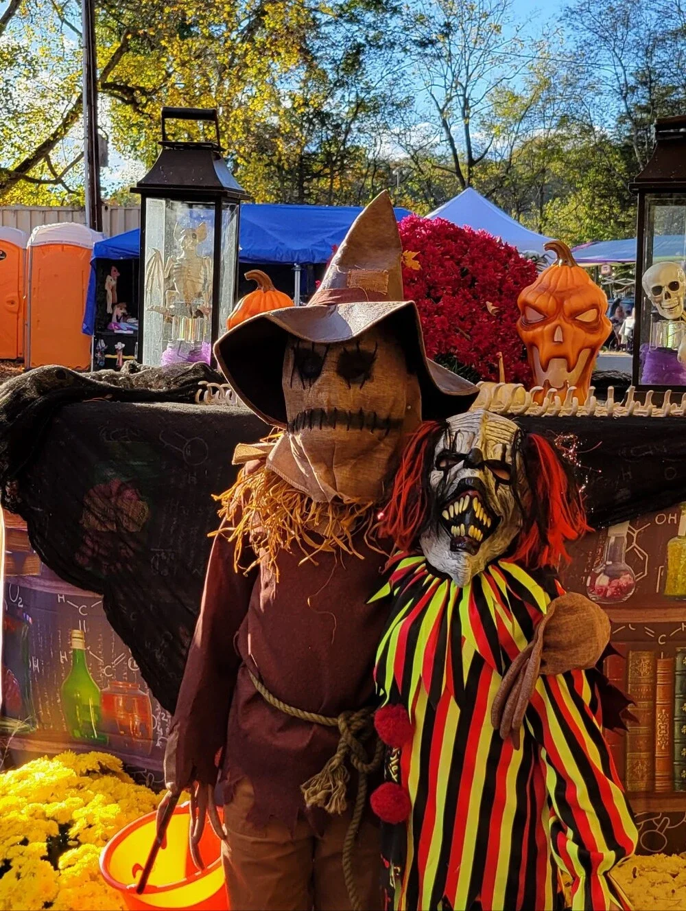 Kids Brown Scarecrow Costume with Hat